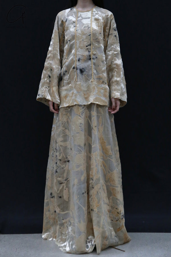 Mutedance 24 Autumn and Winter Long Sleeve Round Neck Dress MD-MD24FW91-gold MD24FW91 MD24FW92